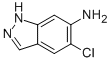 Structure of 6-AMINO-5-CHLORO-1H-INDAZOLE