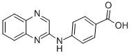 4-(喹喔啉-2-基氨基)苯甲酸结构式