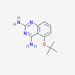 5-tert-butoxyquinazoline-2,4-diamine结构式