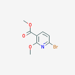 Structure of Methyl 6-bromo-2-methoxypyridine-3-carboxylate
