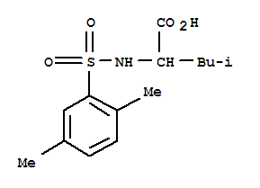 Structure of Leucine,N-[(2,5-dimethylphenyl)sulfonyl]-