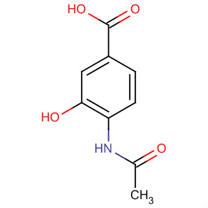 Benzoic acid, 4-(acetylamino)-3-hydroxy-结构式