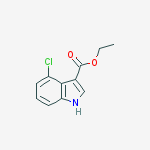 Structure of Ethyl 4-chloro-1H-indole-3-carboxylate