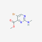 Structure of Methyl 5-bromo-2-(methylamino)pyrimidine-4-carboxylate