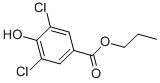 Chemical structure of 3,5-DICHLORO-4-HYDROXYBENZOIC ACID PROPYL ESTER