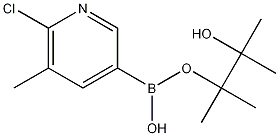 Structure of 2-CHLORO-3-METHYLPYRIDINE-5-BORONIC ACID PINACOL ESTER