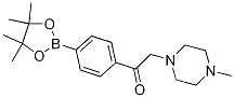 Structure of 1-(4-methyl-1-piperazinyl)-2-[4-(4,4,5,5-tetramethyl-1,3,2-dioxaborolan-2-yl)phenyl]-Ethanone