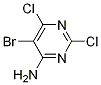 Structure of 4-Pyrimidinamine, 5-Bromo-2,6-Dichloro-