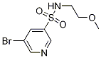 5-broMo-N-(2-Methoxyethyl)pyridine-3-sulfonaMide结构式