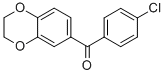 Structure of 4-CHLORO-3,4-(ETHYLENEDIOXY)BENZOPHENONE