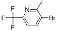 3-溴-2-甲基-6-(三氟甲基)吡啶结构式