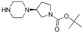 Structure of (S)-tert-butyl 3-(piperazin-1-yl) pyrrolidine-1-carboxylate