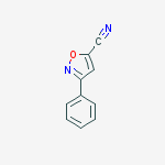 3-phenylisoxazole-5-carbonitrile结构式