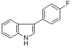Structure of 3-(4-FLUORO-PHENYL)-1H-INDOLE