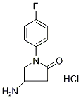 4-氨基-1-(4-氟苯基)吡咯烷-2-酮盐酸盐结构式
