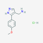 Structure of ([3-(4-METHOXYPHENYL)-1H-PYRAZOL-4-YL]METHYL)AMINE