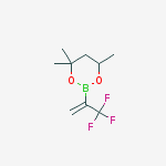 Structure of 1-(TRIFLUOROMETHYL)VINYL BORONIC ACID HEXYLENE GLYCOL ESTER