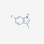 6-FLUORO-3-METHYL-1H-INDOLE结构式