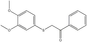 Structure of 4-Methoxy-alpha-[(3-Methoxyphenyl)thio]Acetophenone