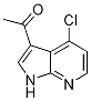 Structure of 1-(4-Chloro-1H-pyrrolo[2,3-b]pyridin-3-yl)ethanone