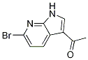 Structure of Ethanone, 1-(6-bromo-1H-pyrrolo[2,3-b]pyridin-3-yl)-