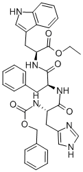 Structure of Z-HIS-PHE-TRP-OET