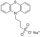 Structure of SODIUM PHENOTHIAZINE-10-YL-PROPYLSULFONATE