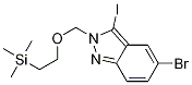 2H-Indazole, 5-bromo-3-iodo-2-[[2-(trimethylsilyl)ethoxy]methyl]-结构式