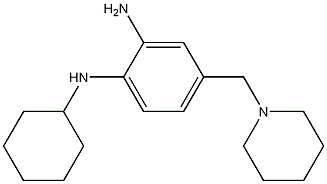 Structure of N-Cyclohexyl-4-[(piperidin-1-yl)methyl]benzene-1,2-diamine