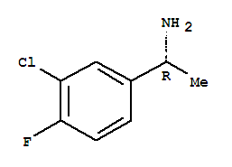 Structure of (R)-1-(3-Chloro-4-fluorophenyl)ethanamine