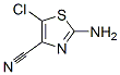 Structure of 4-Thiazolecarbonitrile,  2-amino-5-chloro-
