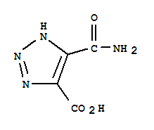 1H-1,2,3-Triazole-5-carboxylicacid, 4-(aminocarbonyl)-结构式