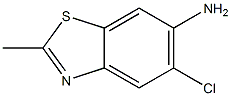 Structure of 6-Benzothiazolamine,5-chloro-2-methyl-