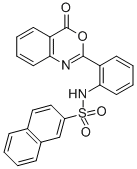 Structure of N-[2-(4-Oxo-4H-3,1-benzoxazin-2-yl)phenyl]-2-naphthalenesulfonamide