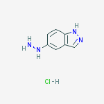 5-Hydrazinyl-1H-indazole hydrochloride结构式