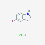 Structure of 5-fluoro-2,3-dihydro-1h-indole;hydrochloride