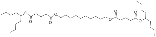 Structure of BIS(1-BUTYLPENTYL) DECANE-1,10-DIYL DIGLUTARATE