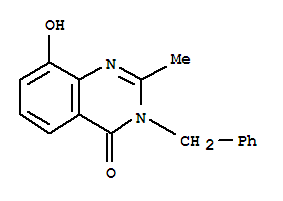 Structure of 4(3H)-Quinazolinone,8-hydroxy-2-methyl-3-(phenylmethyl)-