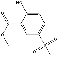 2-Hydroxy-5-methylsulfonylbenzoic acid methyl ester结构式