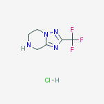 Structure of 2-(Trifluoromethyl)-5,6,7,8-tetrahydro-[1,2,4]triazolo[1,5-a]pyrazine hydrochloride