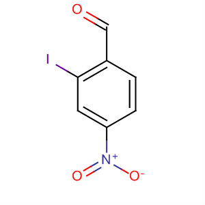 Chemical structure of Benzaldehyde, 2-iodo-4-nitro-