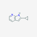 Structure of 2-CYCLOPROPYL-1H-PYRROLO[2,3-B]PYRIDINE