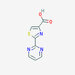 Structure of 2-(2-PYRIMIDINYL)-1,3-THIAZOLE-4-CARBOXYLIC ACID 95%