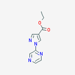 Structure of Ethyl 1-(pyrazin-2-yl)-1H-pyrazole-4-carboxylate