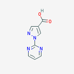 Structure of 1-pyrimidin-2-ylpyrazole-4-carboxylic acid