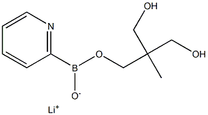 Structure of lithium 4-methyl-1-(pyridin-2-yl)-2,6,7-trioxa-1-borabicyclo[2.2.2]octan-1-uide