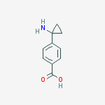 Structure of 4-(1-aminocyclopropyl)benzoic acid