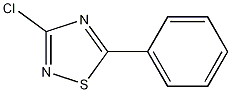 Structure of 3-chloro-5-phenyl-1,2,4-thiadiazole