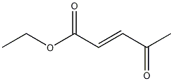 Structure of 2-pentenoic acid, 4-oxo-, ethyl ester, (2E)-