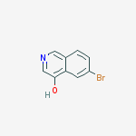 6-bromoisoquinolin-4-ol结构式